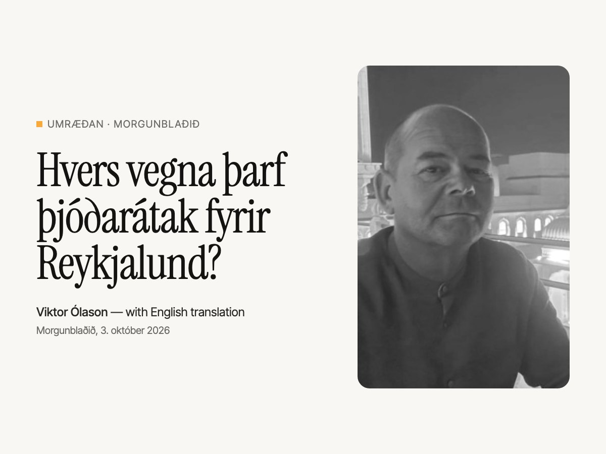 Hvers vegna þarf þjóðarátak fyrir Reykjalund?